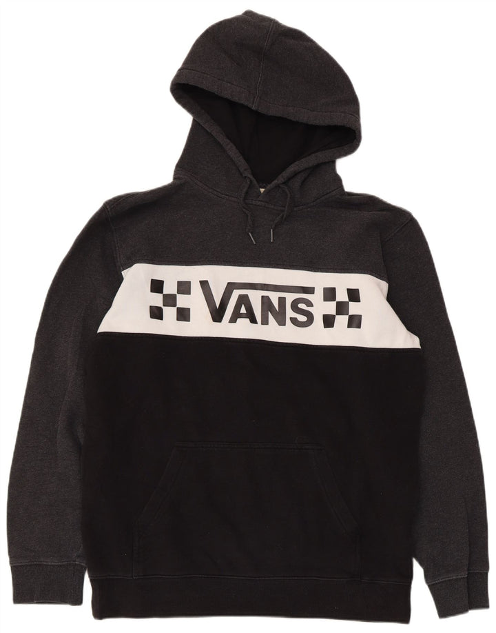 Vans Grafisk hættetrøje til mænd mellemgrå Colourblock Bomuld