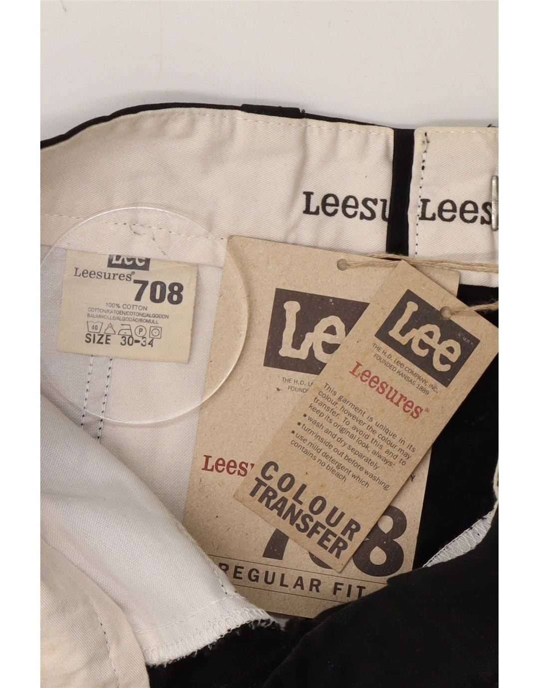 Lee Herre Leesures Regular Cargo-bukser W30 L32 Sort bomuld