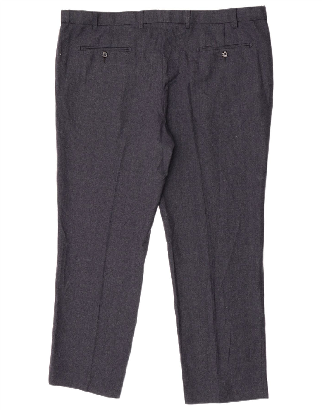 Marks & Spencer Herre Regular Fit Suit Bukser W44 L31 Marineblå Uld