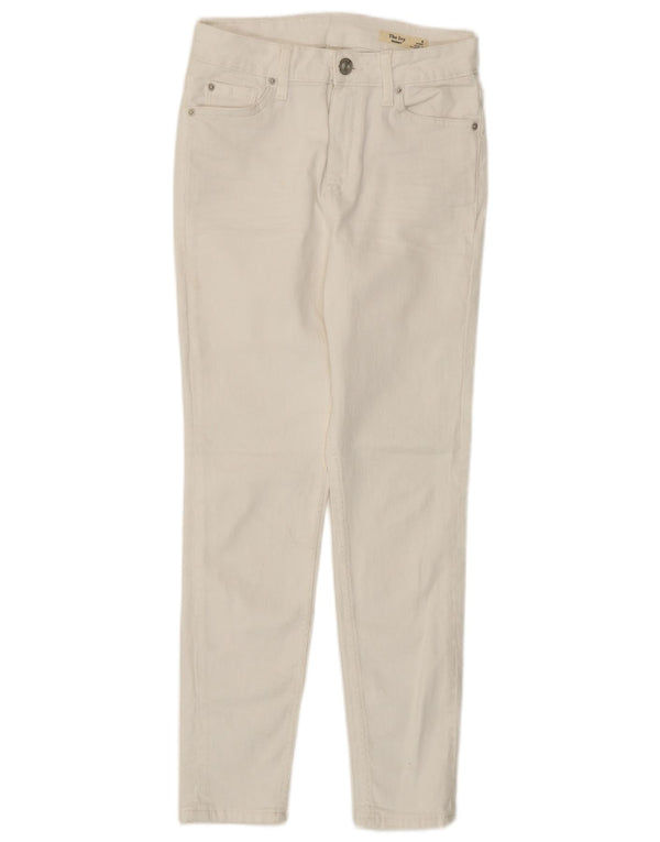 Marks & Spencer Womens The Ivy Skinny Jeans UK 8 Small W26 L26 White Bomuld