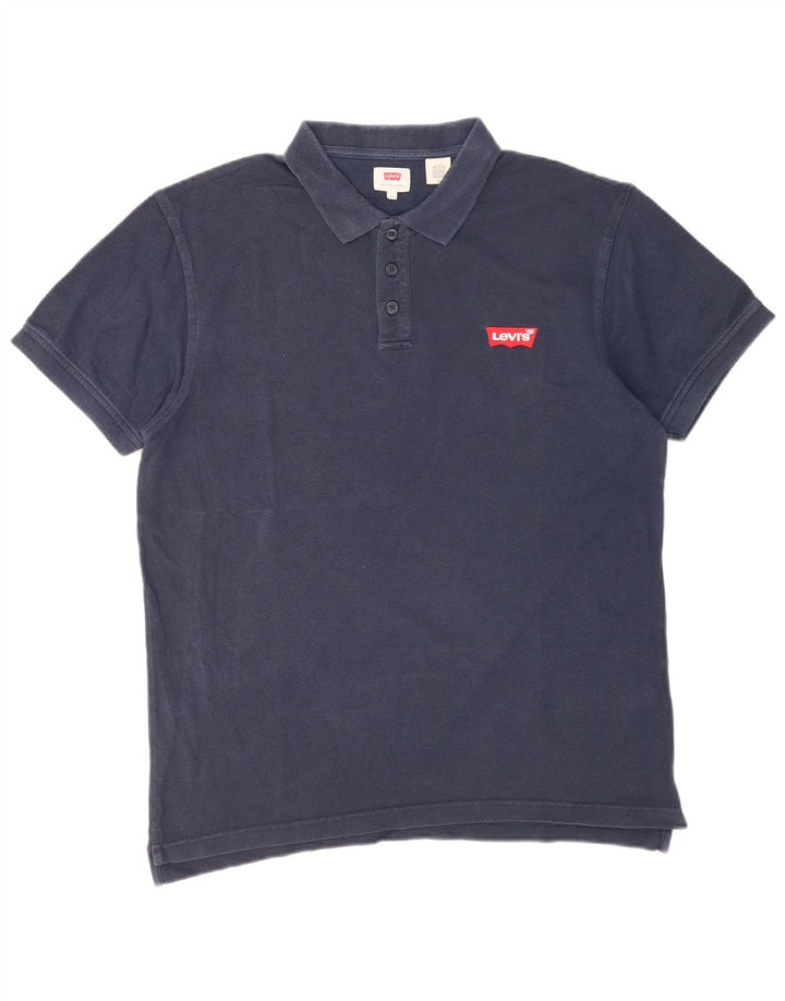 Levi's herre poloshirt Stor marineblå bomuld
