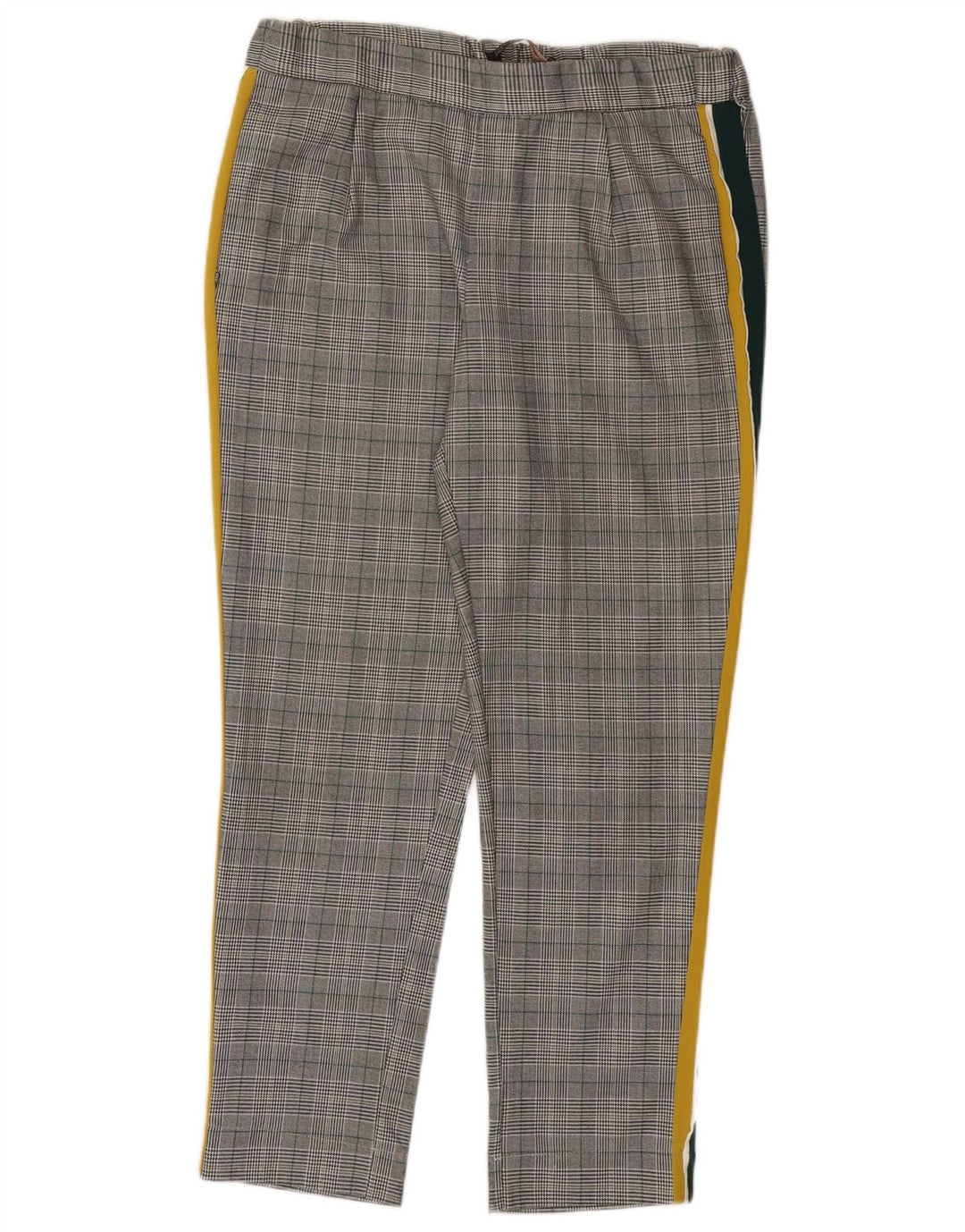 ZARA Lige Casual Bukser til kvinder Medium W28 L27 Grå Plaid Polyester