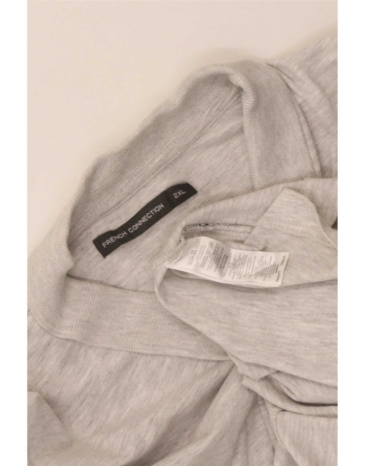 French Connection Polo Shirt til mænd 2XL Grå Bomuld