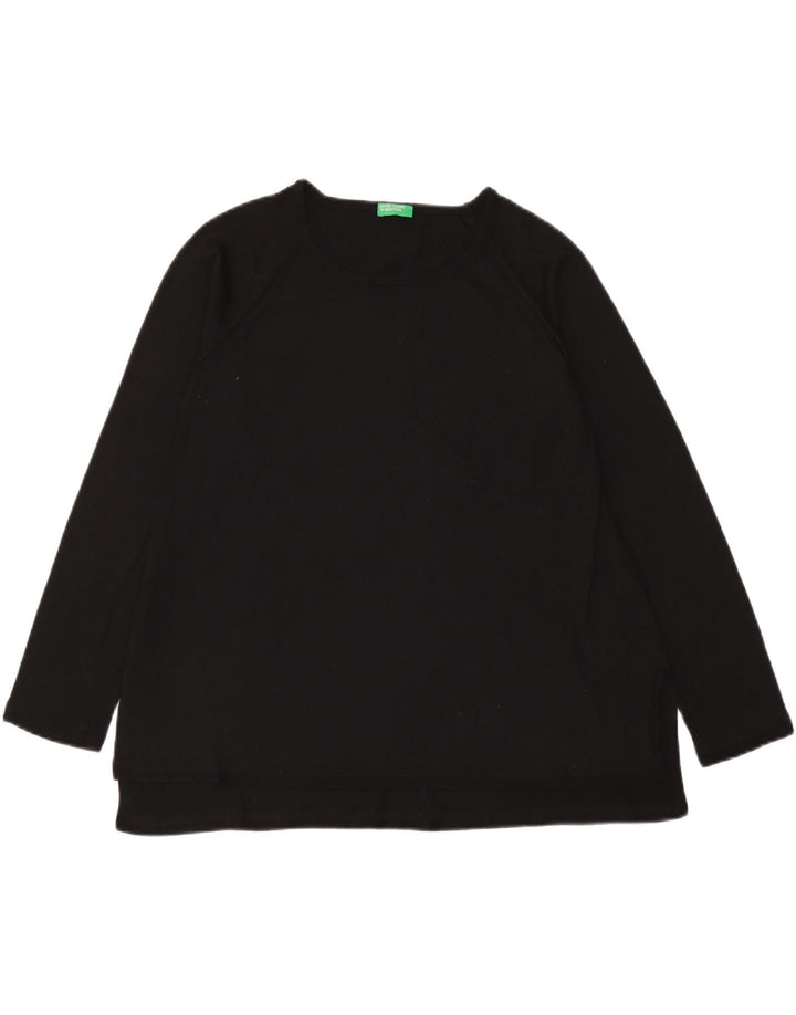 Benetton Dame Top Langærmet UK 16 Large Sort