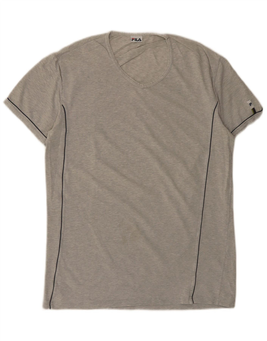 Fila Herre T-Shirt Top Lille Grå Flecked