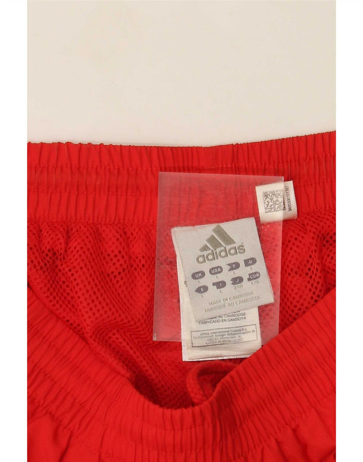 Adidas Herre Bermuda Cargo Sports Shorts Store Røde Nylon