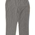 Marks & Spencer Dame Cropped Trousers UK 14 Large W34 L24 Grå Polyester
