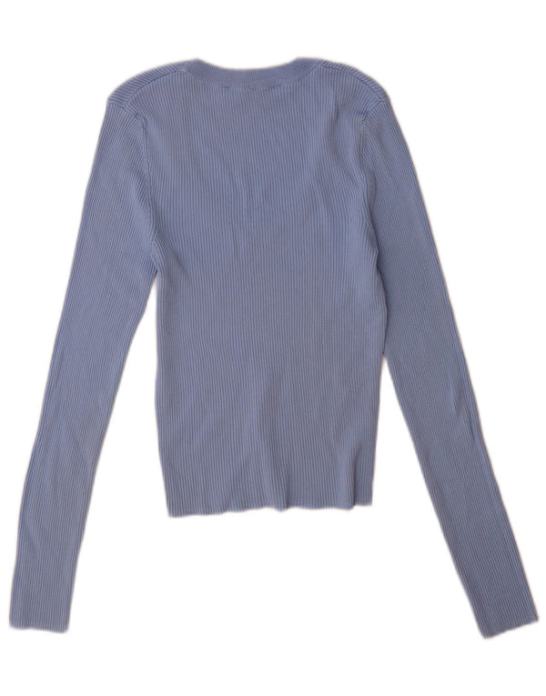 Zara Dametop Langærmet UK 12 Medium Blue