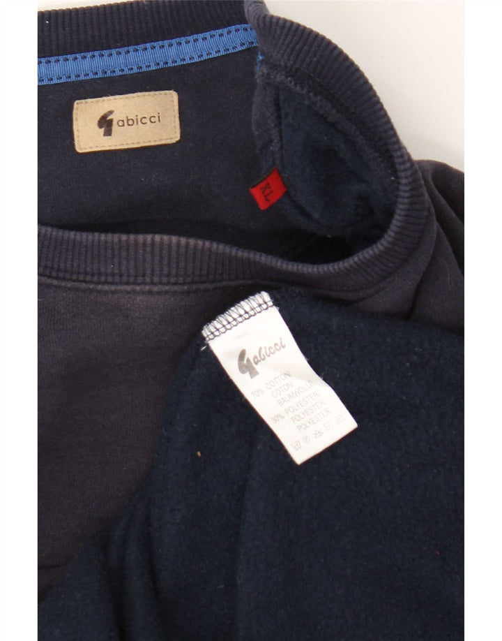 Gabicci Herre Sweatshirt Jumper XL Marineblå Bomuld