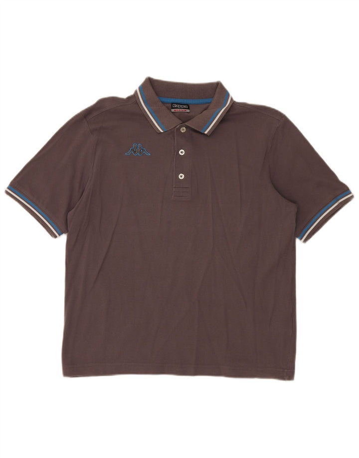 Kappa herre poloshirt mellemgrå bomuld