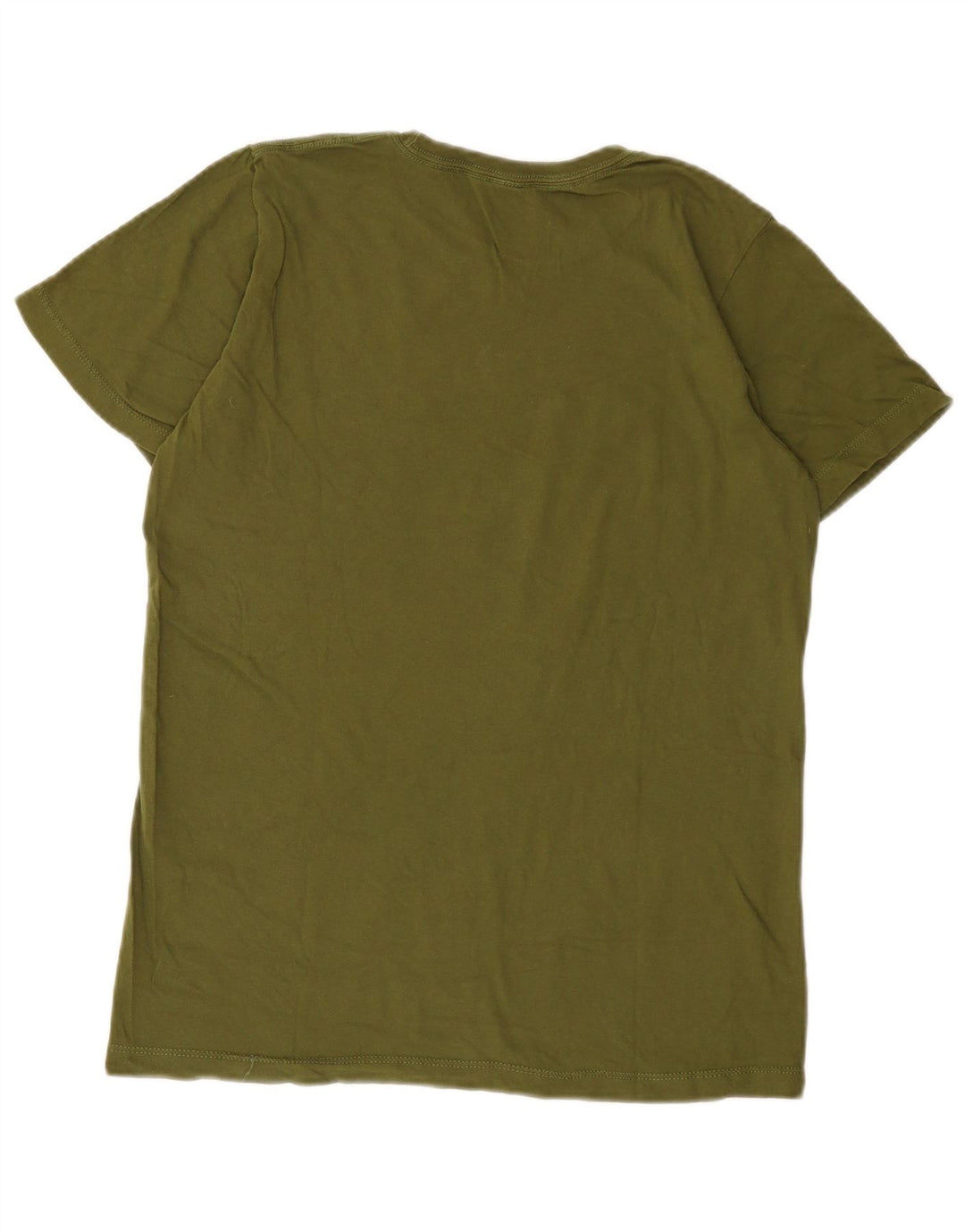 Jeep Herre Regular Graphic T-Shirt Top Medium Green Bomuld