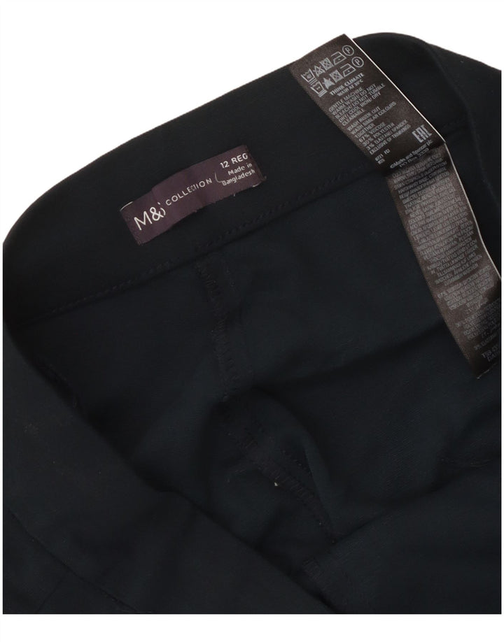 Marks & Spencer Dame Casual Bukser UK 12 Medium W30 L28 Navy Blue