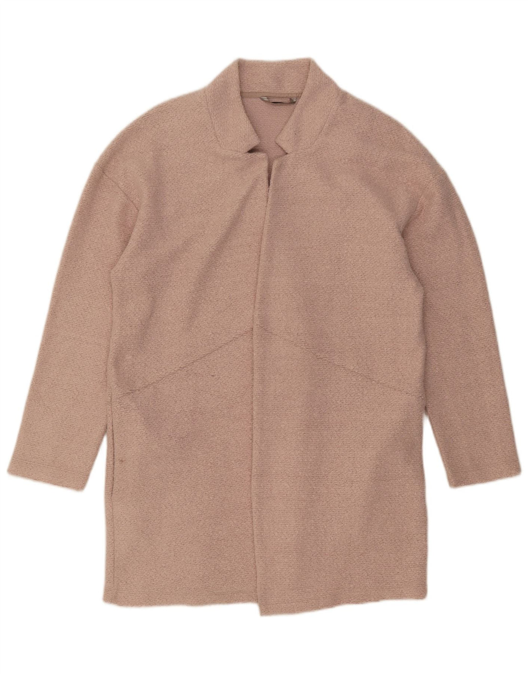 Marks & Spencer Åben overfrakke til kvinder UK 14 Large Pink Polyester