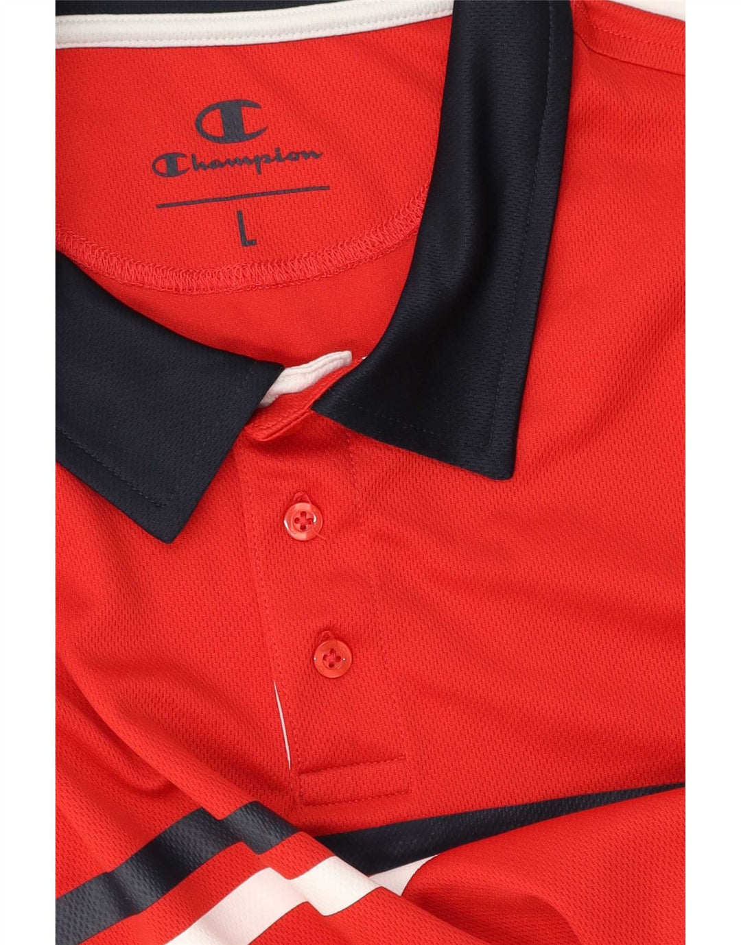 Champion Herre Rugby Polo Shirt Stor rød stribet