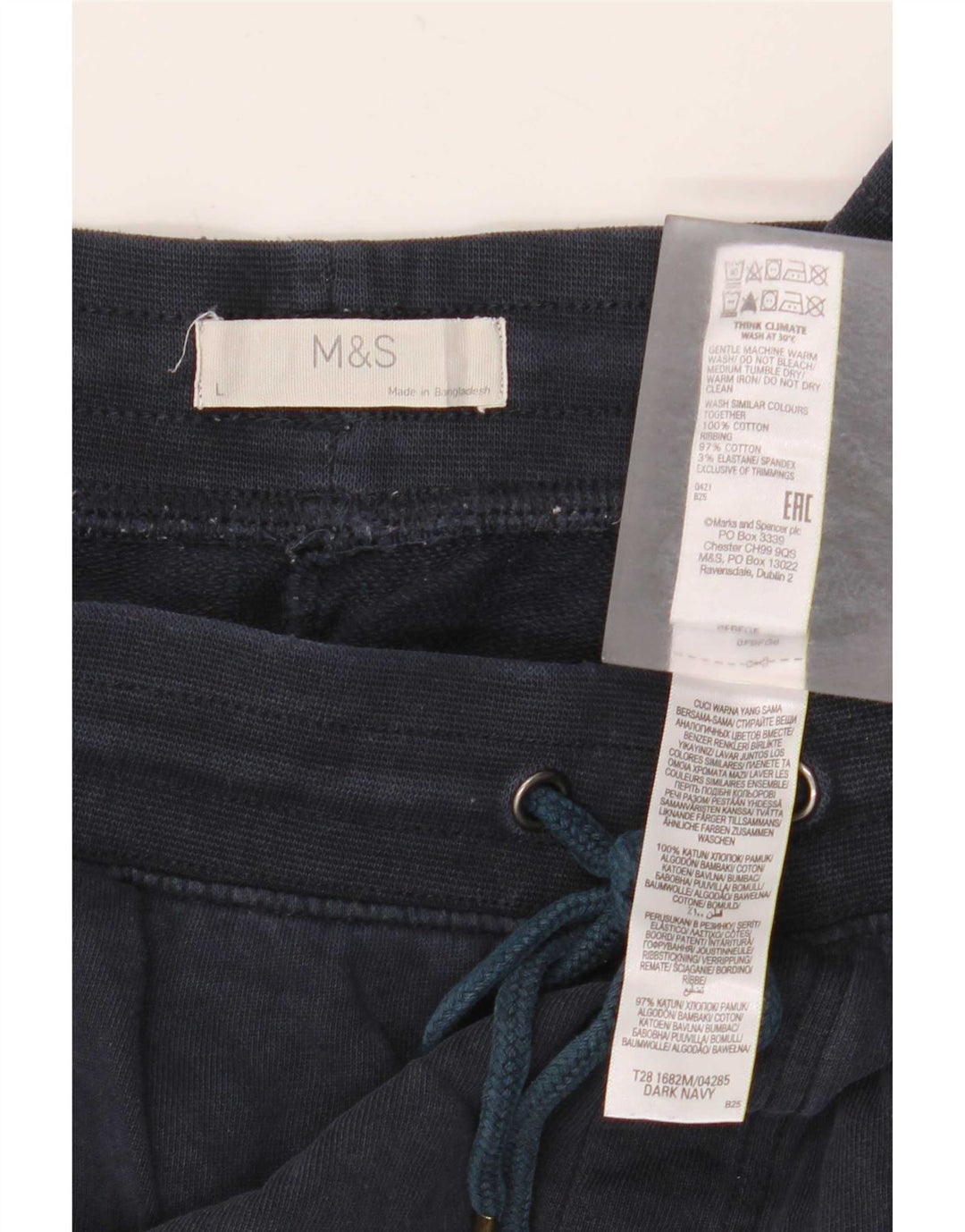 Marks & Spencer Sportsshorts til mænd store marineblå bomuld