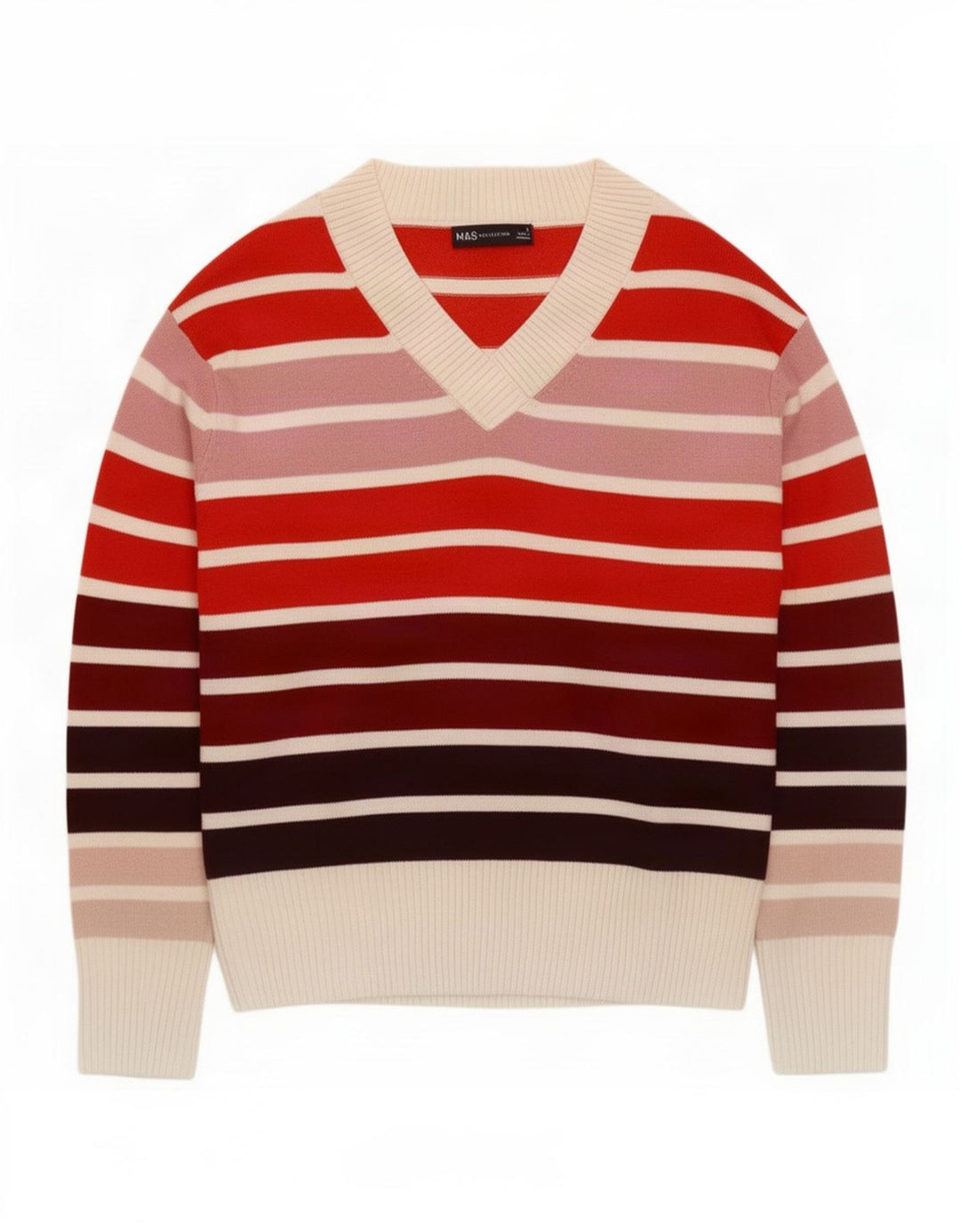 Marks & Spencer Dame V-hals sweater UK 8 Small Flerfarvet