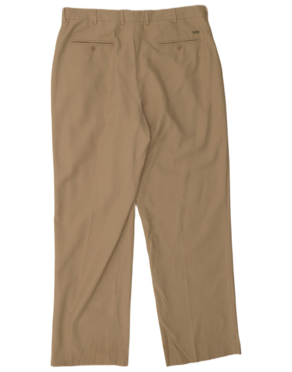 Izod Straight Chino Bukser til mænd W36 L32 Beige Polyester