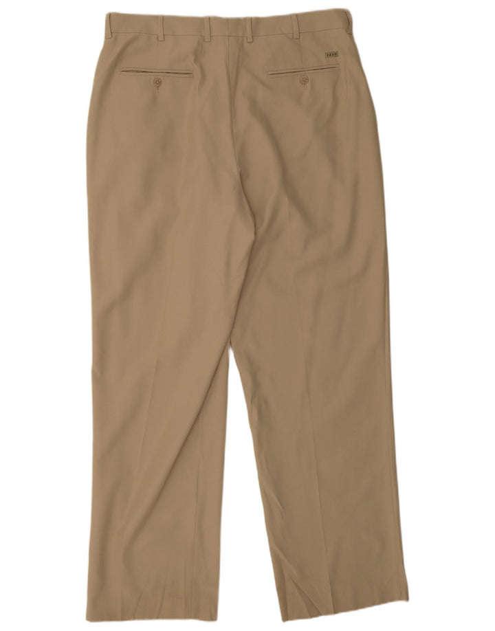 Izod Straight Chino Bukser til mænd W36 L32 Beige Polyester