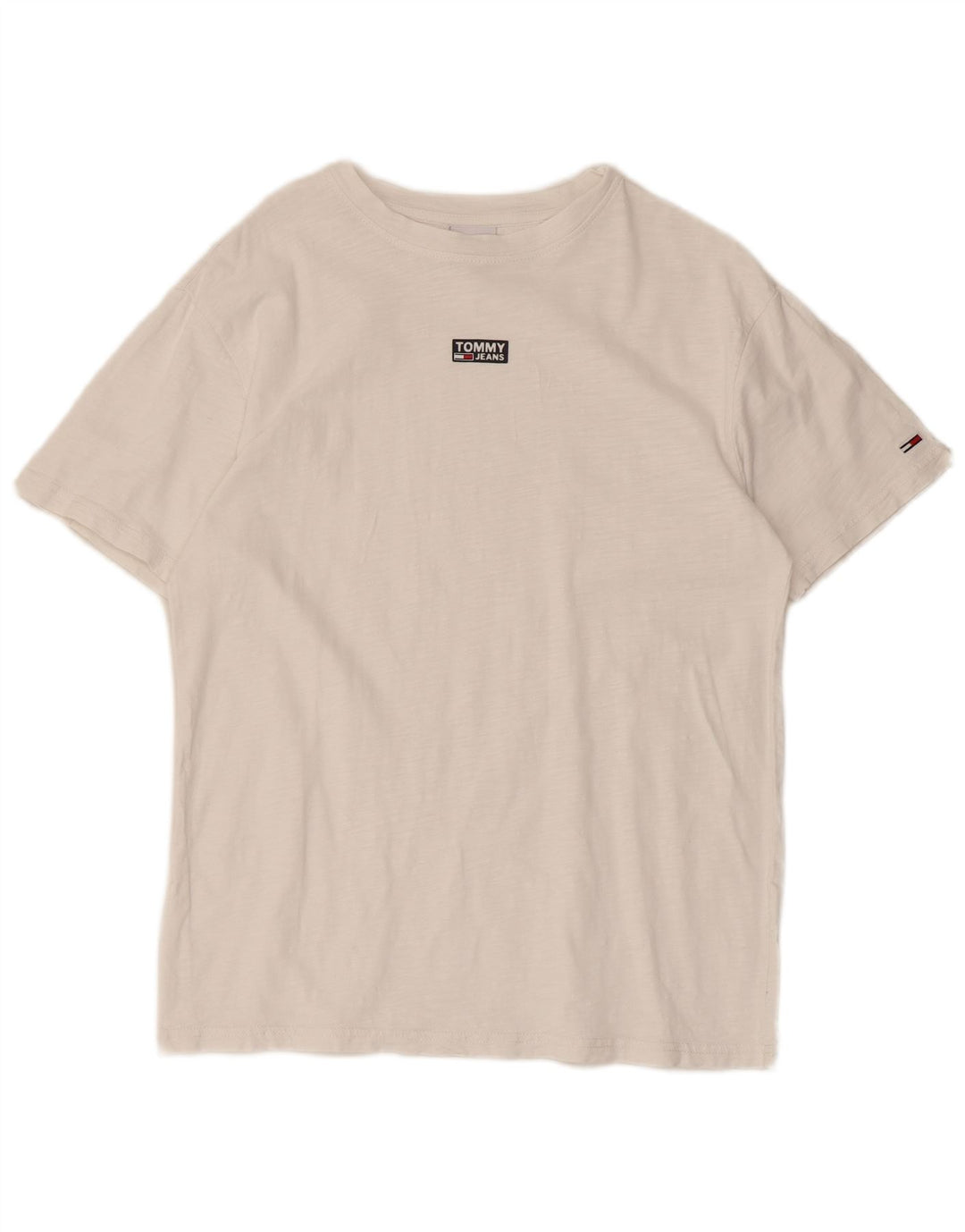 Tommy Hilfiger Herre T-Shirt Top Lille Hvid
