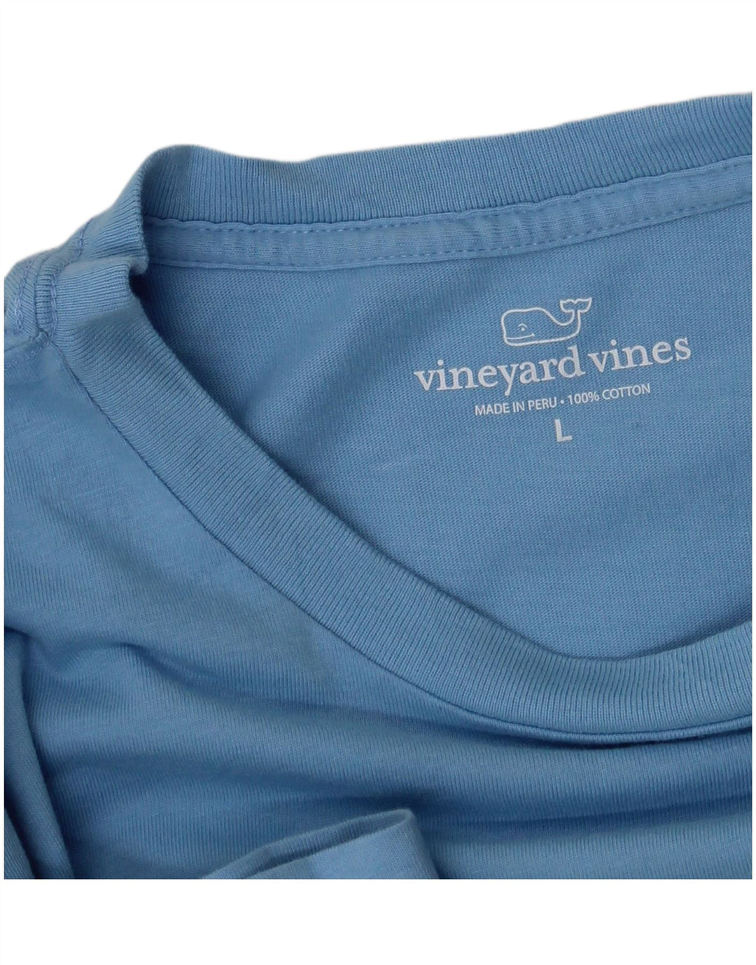VINEYARD VINES Herre grafisk T-shirt Top Stor blå bomuld