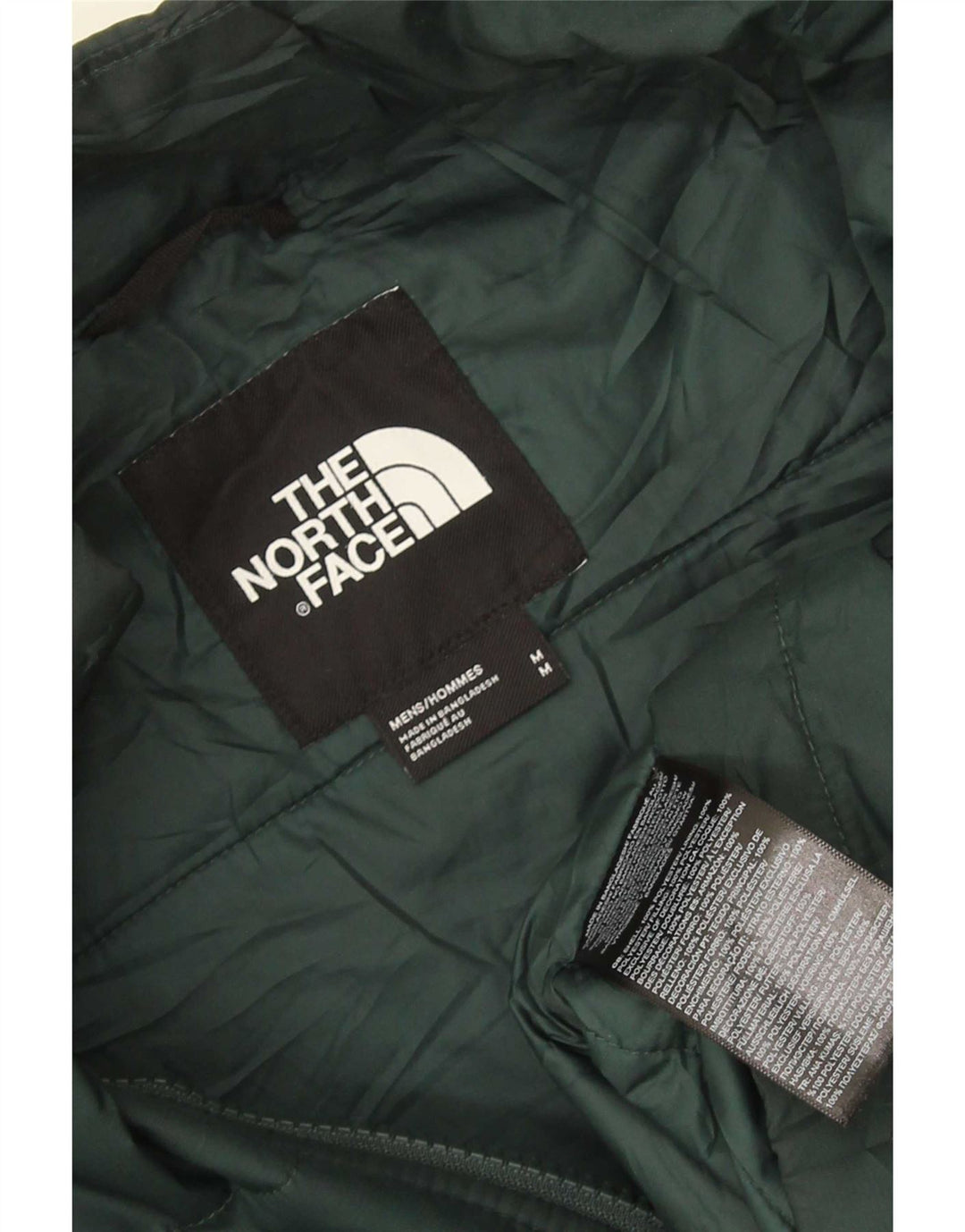 The North Face Herre polstret jakke UK 38 Medium Green Polyester