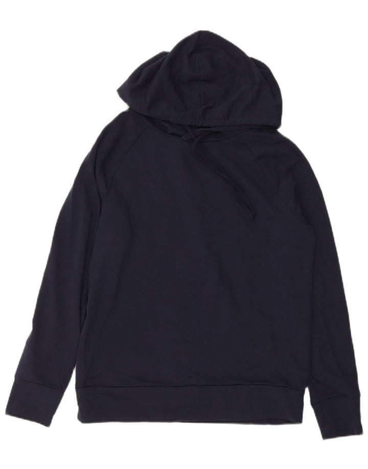 EDDIE BAUER Dame hættetrøje Jumper UK 10 Small Navy Blue Polyester