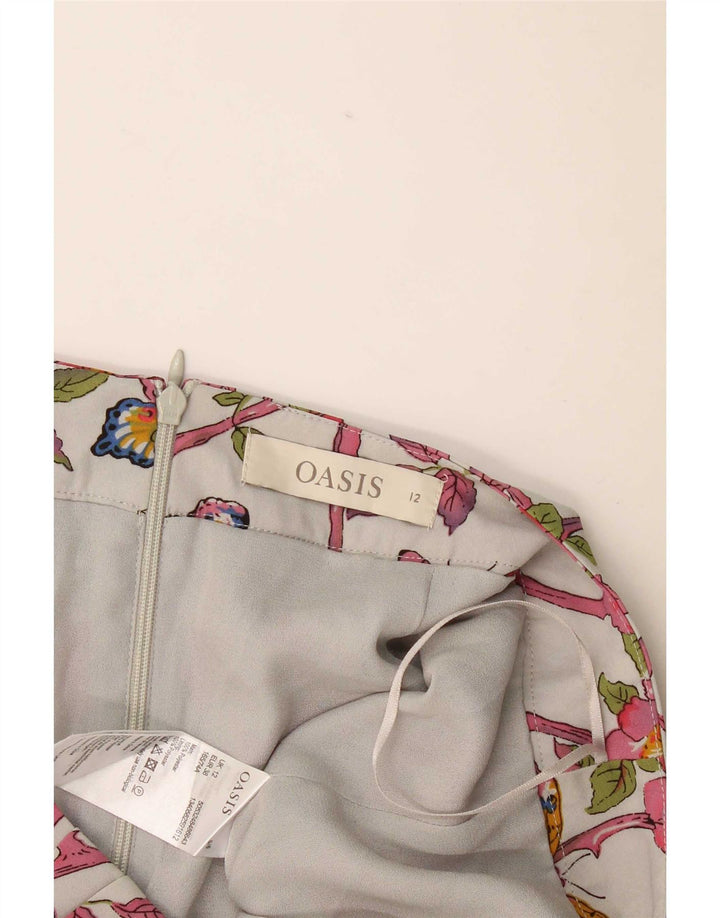Oasis Womens Wrap Mini-nederdel UK 12 Medium W32 Multicolored Floral