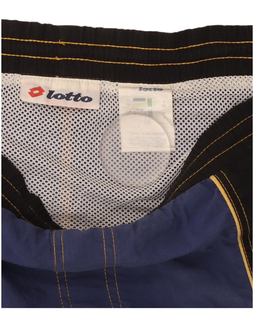 Lotto Herre grafiske svømmeshorts IT 46 Small Navy Blue Colourblock Nylon