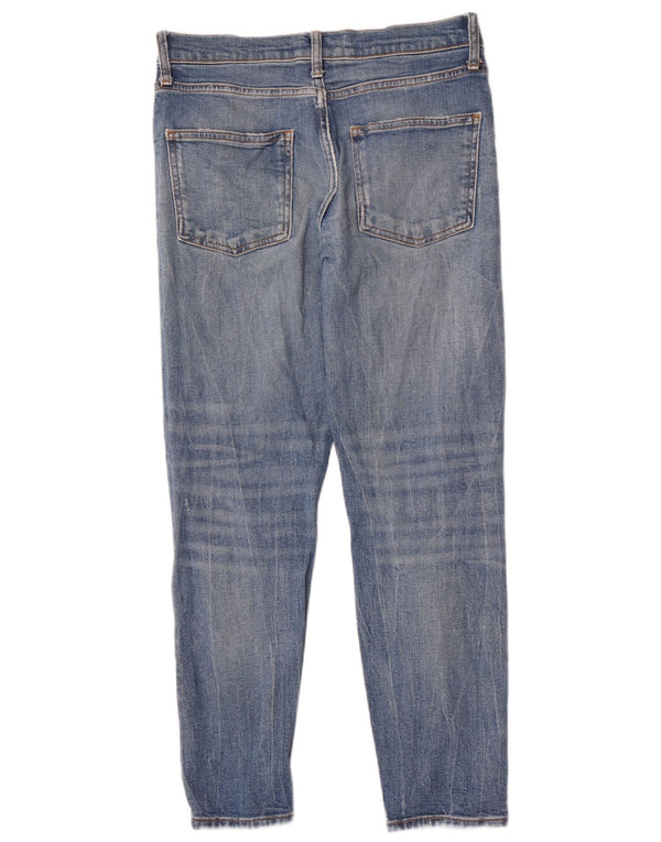 Zara Dame Distressed Slim Jeans EU 38 Small W28 L27 Blå Bomuld