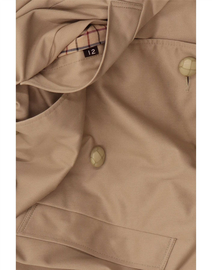 Dannimac Trench Coat til kvinder UK 12 Medium Beige Polyester
