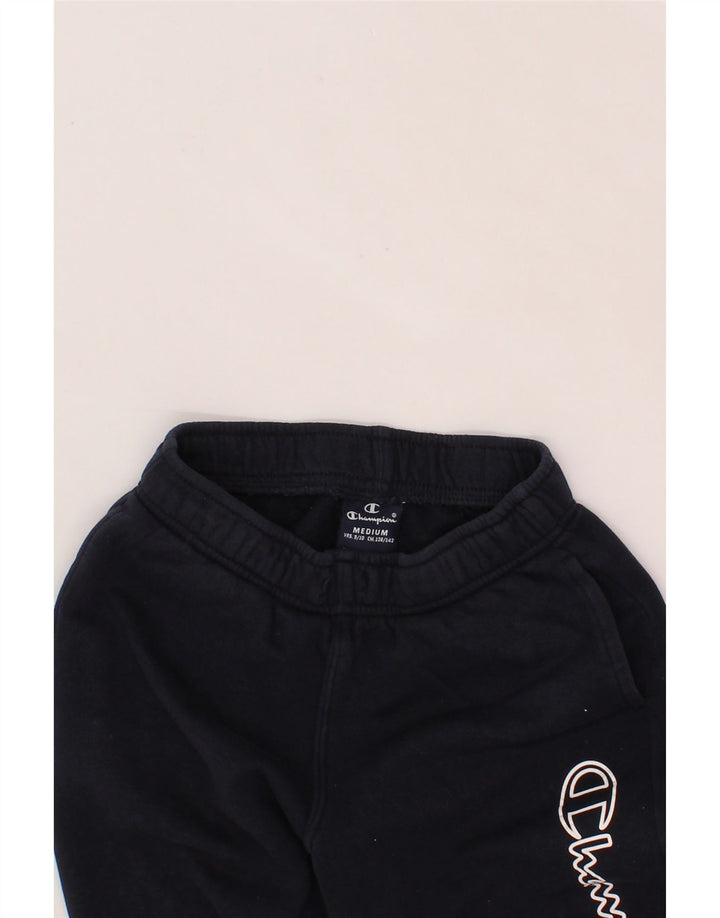 CHAMPION Boys Tracksuit Trousers Joggers 9-10 Years Medium Navy Blue Vintage Champion and Second-Hand Champion from Messina Hembry 