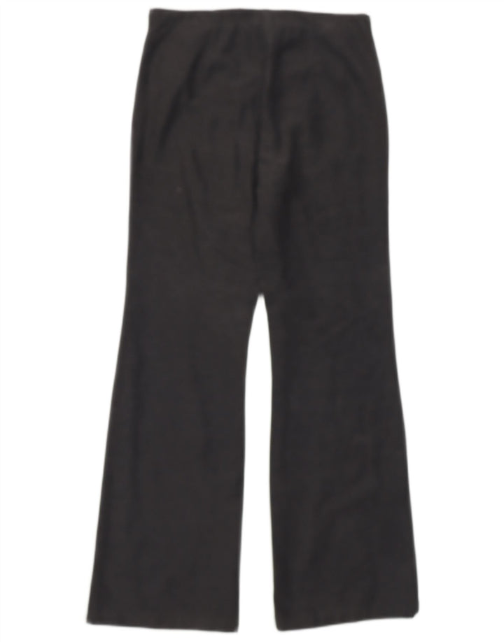 BENETTON Dame Bootcut Casual Bukser IT 42 Medium W28 L29 Grå Bomuld