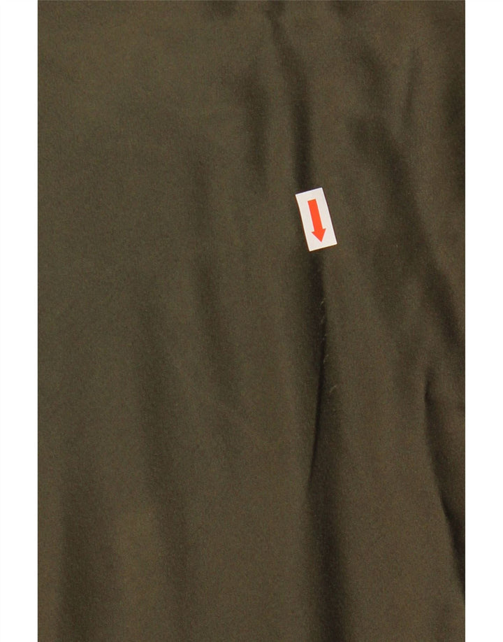 Zara Dame Højtalje Maxi Nederdel Medium W28 Khaki