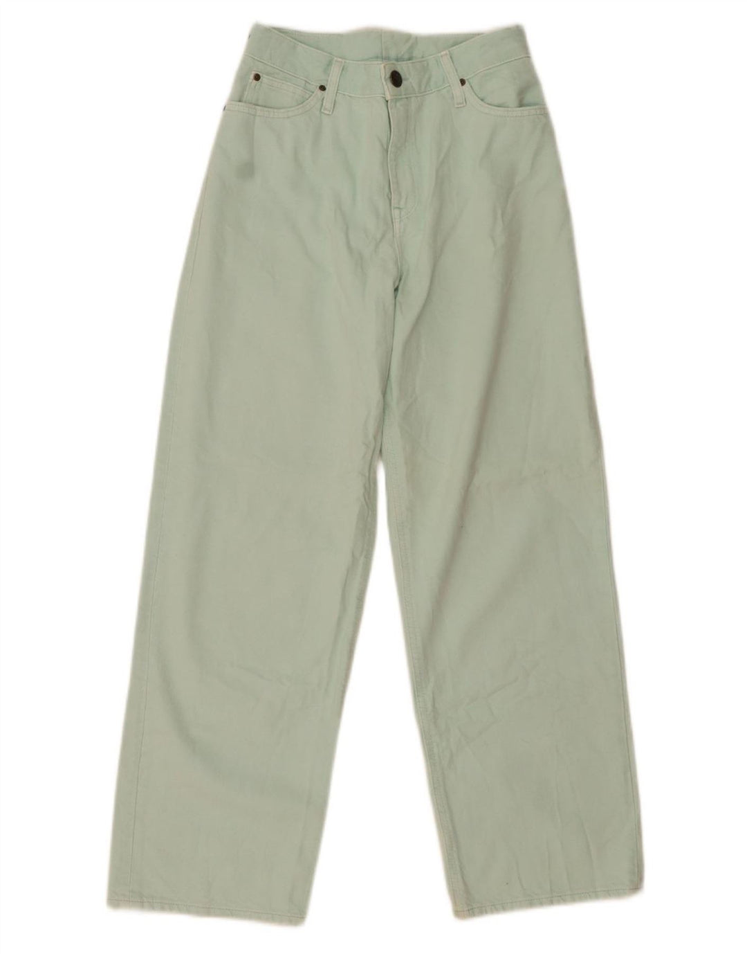 Lee Jeans med brede ben til kvinder W28 L29 Grøn bomuld