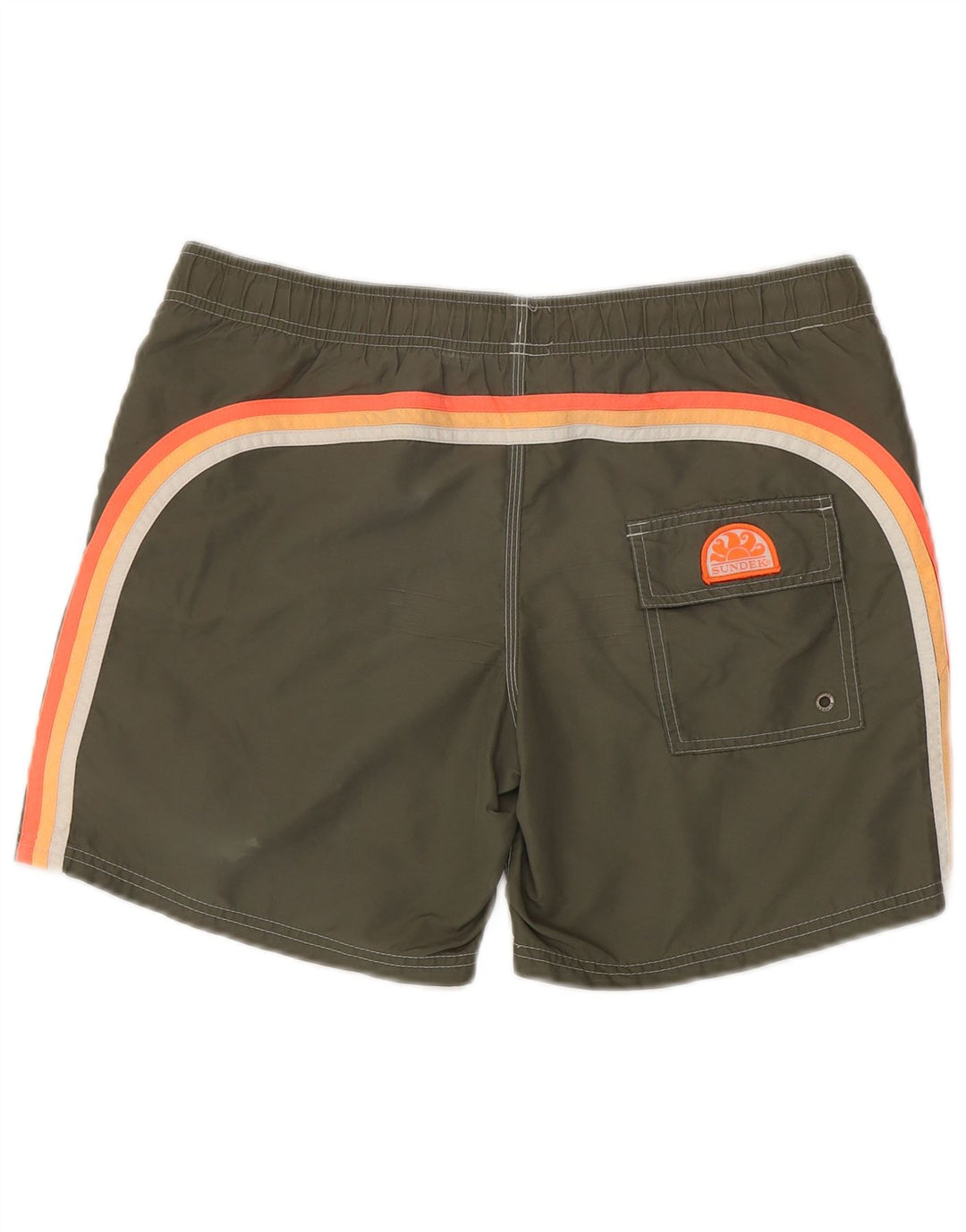 Sundek Herre badeshorts Små Khaki Colourblock Nylon