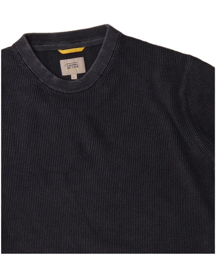 Camel Active Herre Crew Neck Jumper Sweater Large Navy Blue