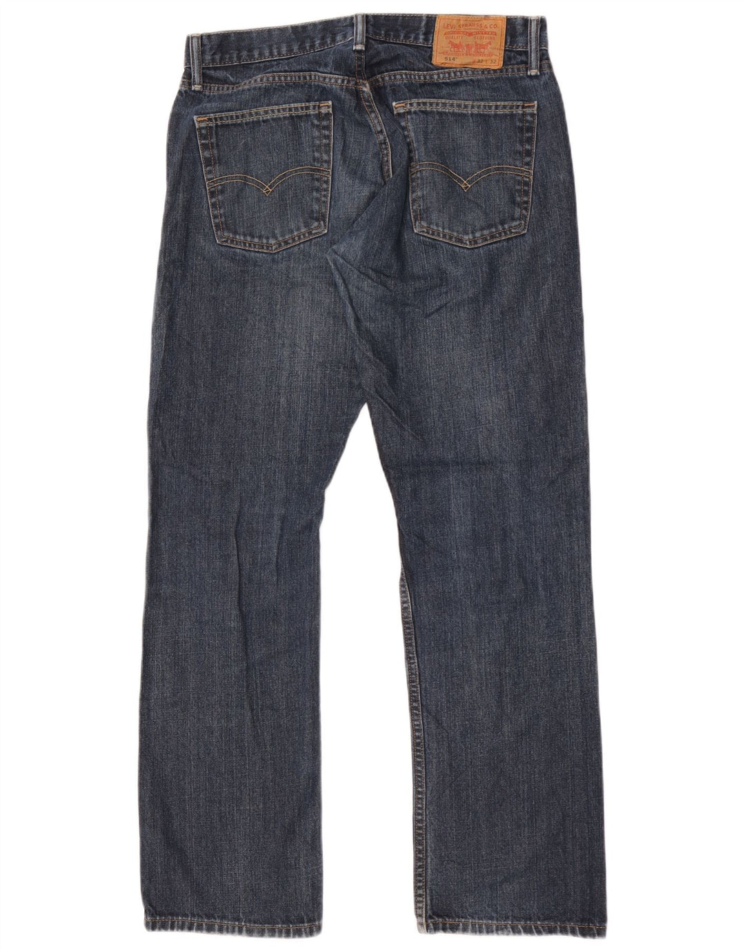 Levi's Herre 514 Straight Jeans W32 L32 Blå Bomuld