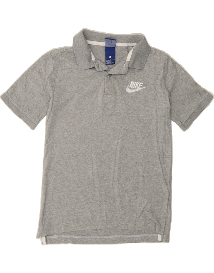 NIKE Boys Polo Shirt 12-13 Years Large Grey Cotton Vintage Nike and Second-Hand Nike from Messina Hembry 