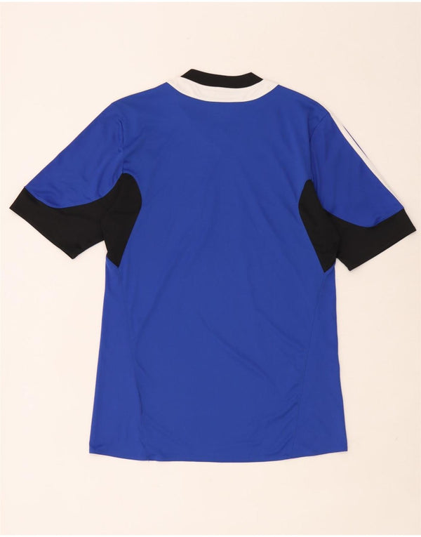 Adidas Herre Climacool T-Shirt Top UK 40/42 Medium Blue Colourblock