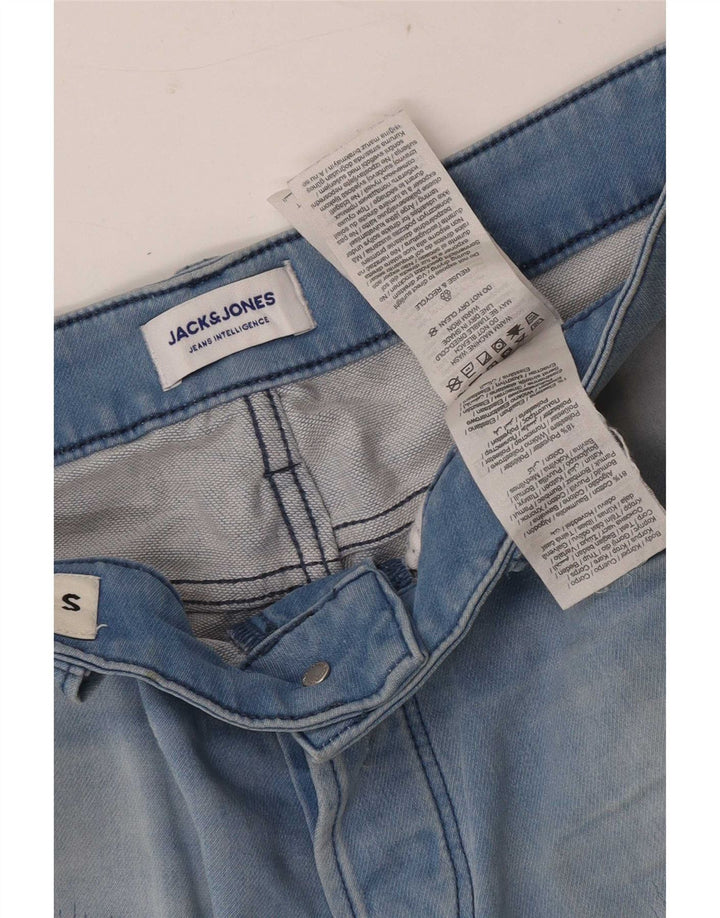 Jack & Jones Herre nødlidende denimshorts Små W29 blå bomuld