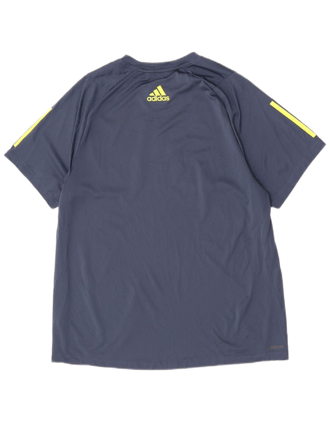 Adidas Herre Regular Graphic T-Shirt Top Large Navy Blue Colourblock