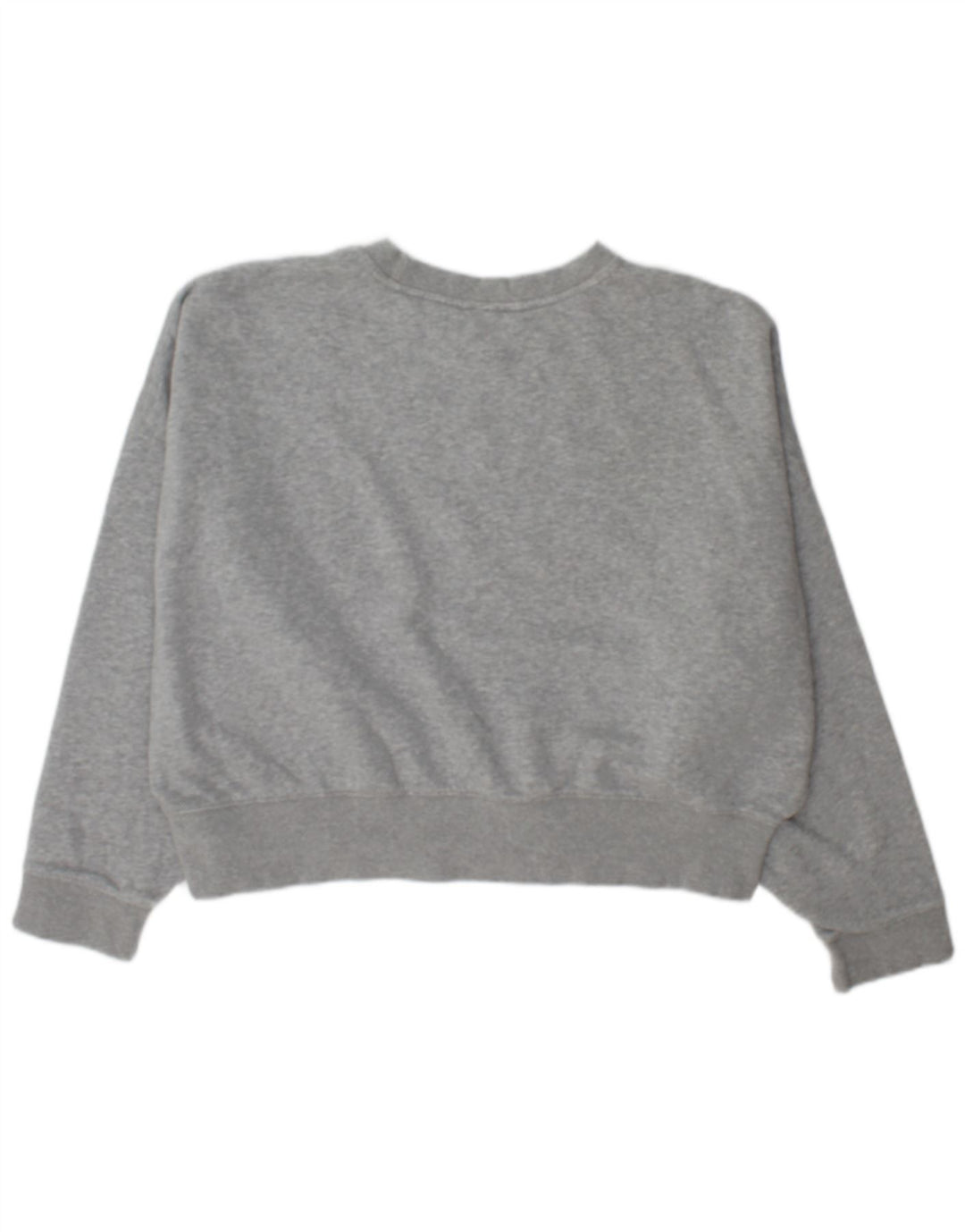 Adidas Dame Oversized Sweatshirt Jumper UK 14 Stor Grå Bomuld