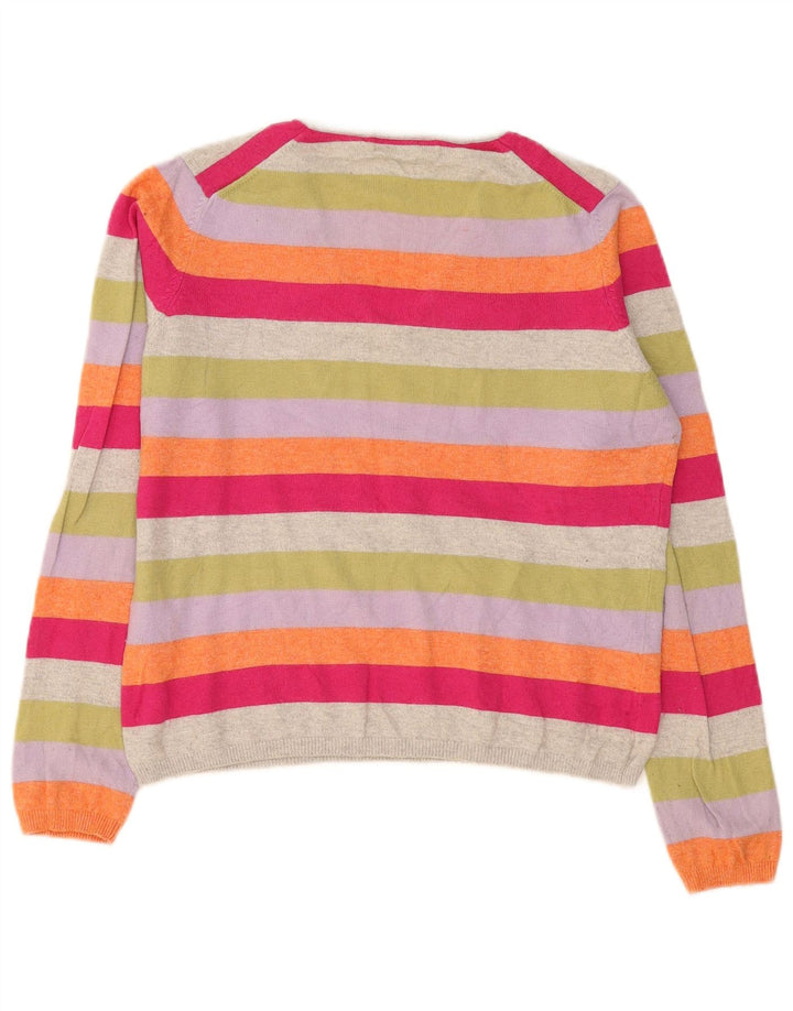 Marks & Spencer Dame V-hals sweater UK 14 Stor Flerfarvet