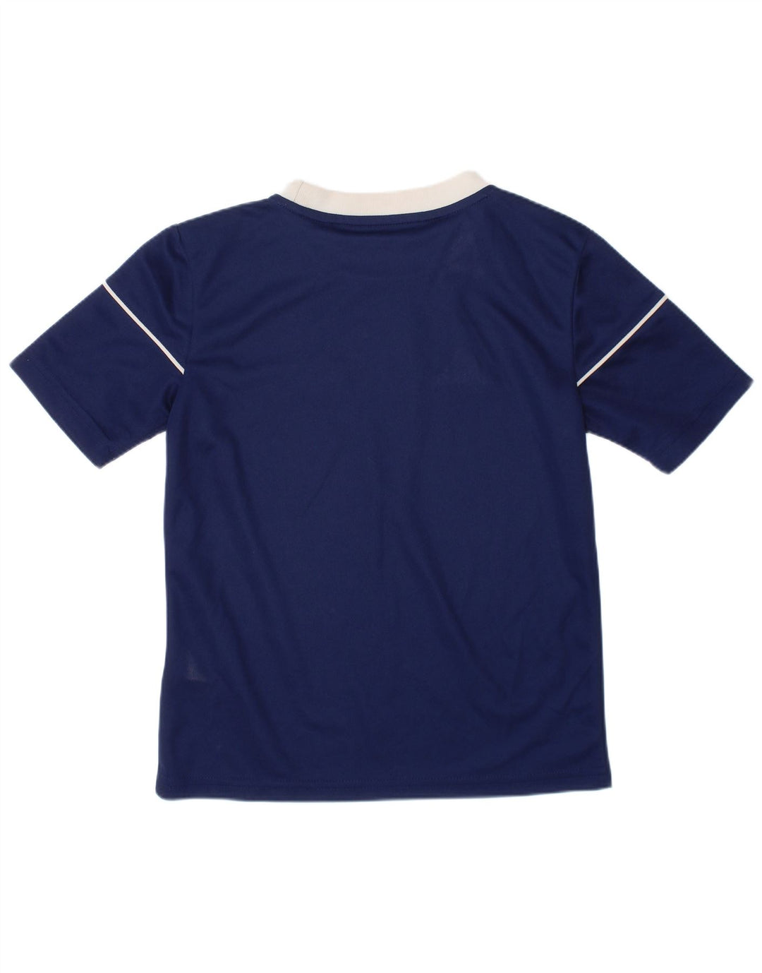 ADIDAS Boys Aeroready T-Shirt Top 7-8 år Navy Blue Polyester