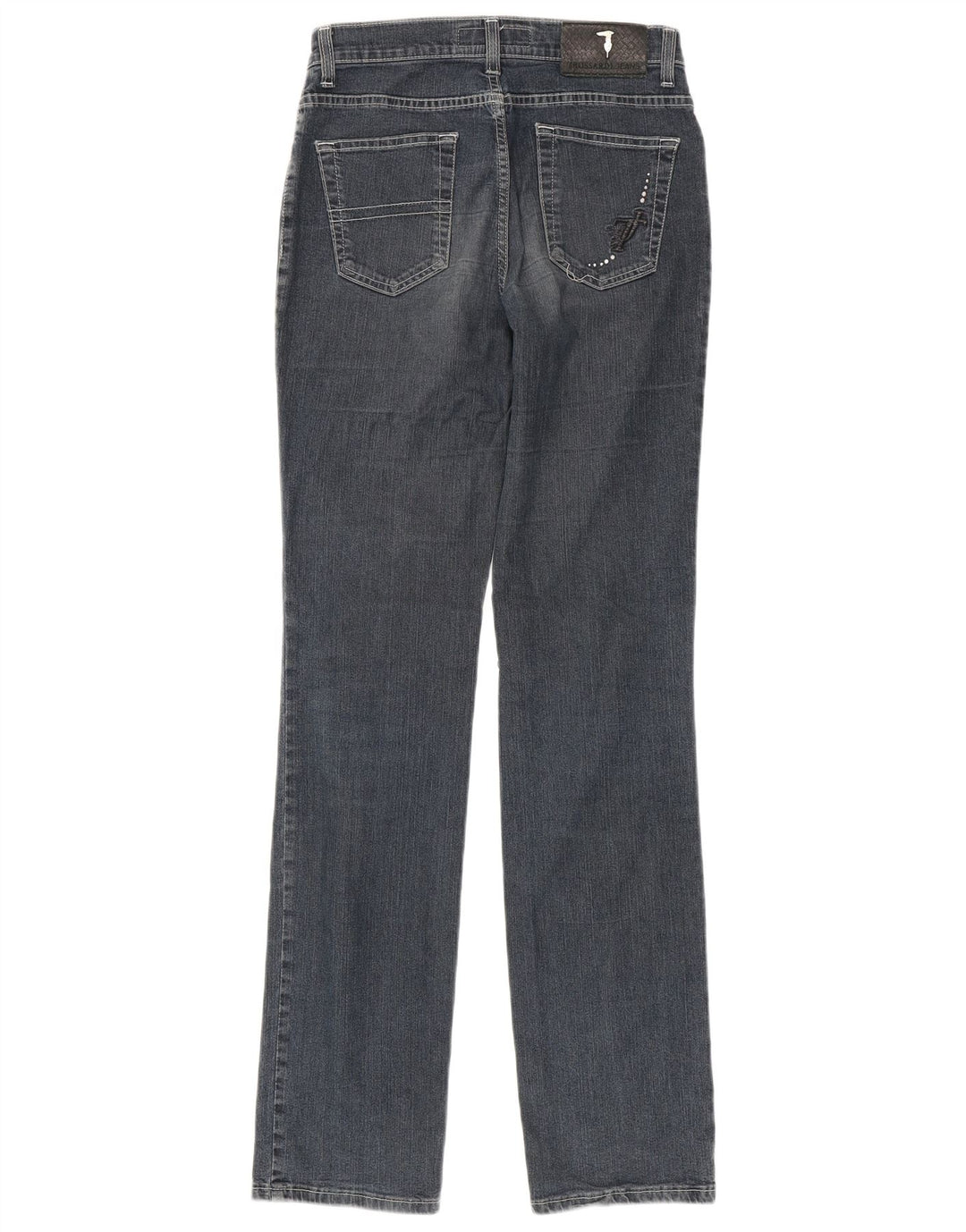 Trussardi lige jeans til kvinder W26 L33 marineblå bomuld