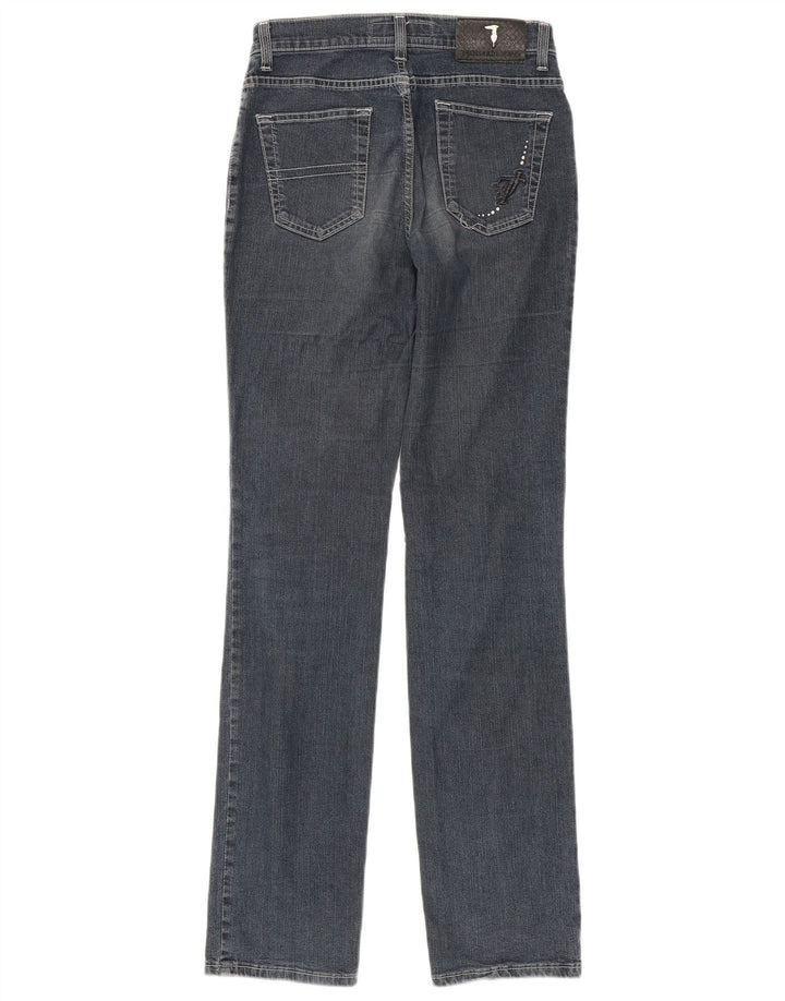 Trussardi lige jeans til kvinder W26 L33 marineblå bomuld