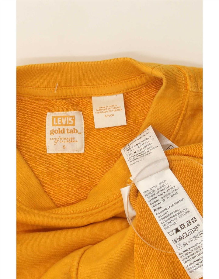 Levi's Sweatshirt-trøje til mænd, lille gul bomuld