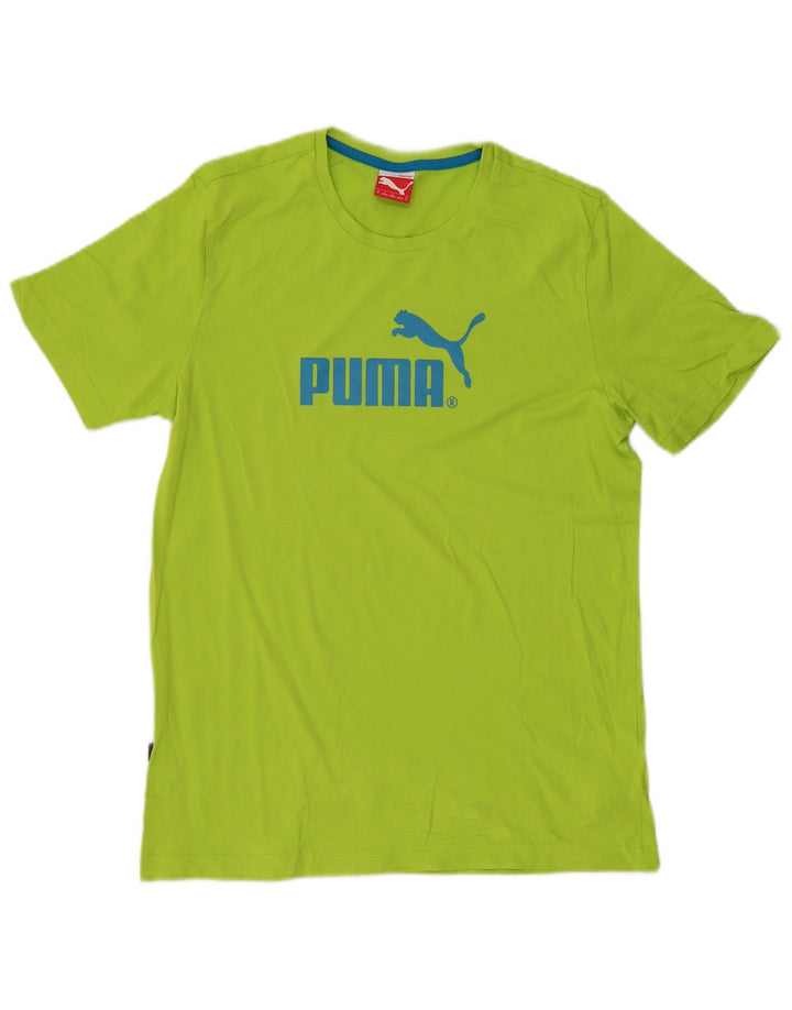 Puma Herre grafisk T-shirt Top mellemgrøn bomuld