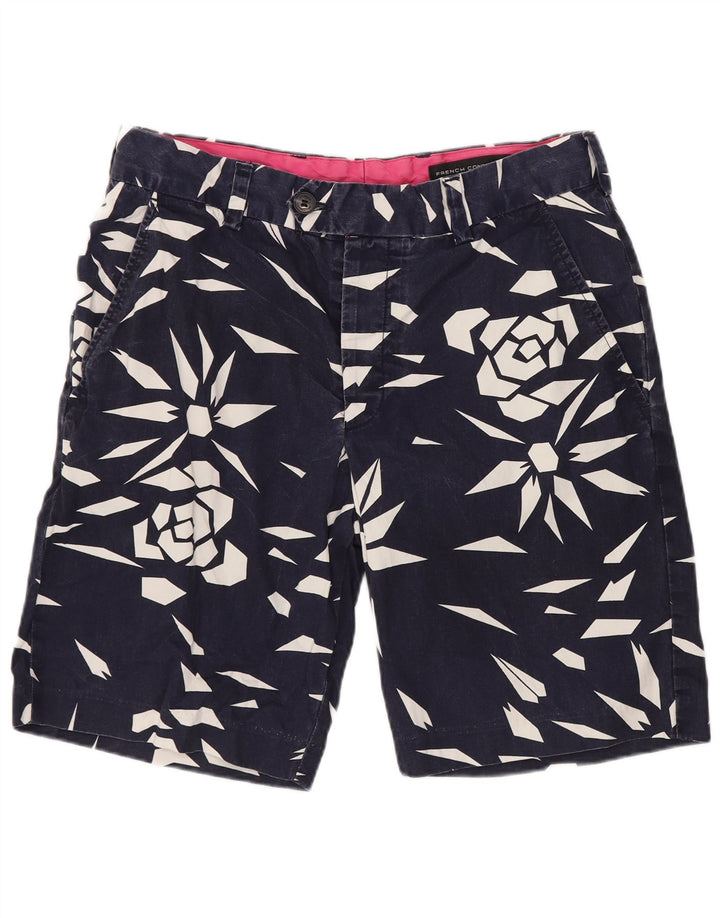 French Connection Herre Chino Shorts W30 Medium Blue Geometrisk Bomuld