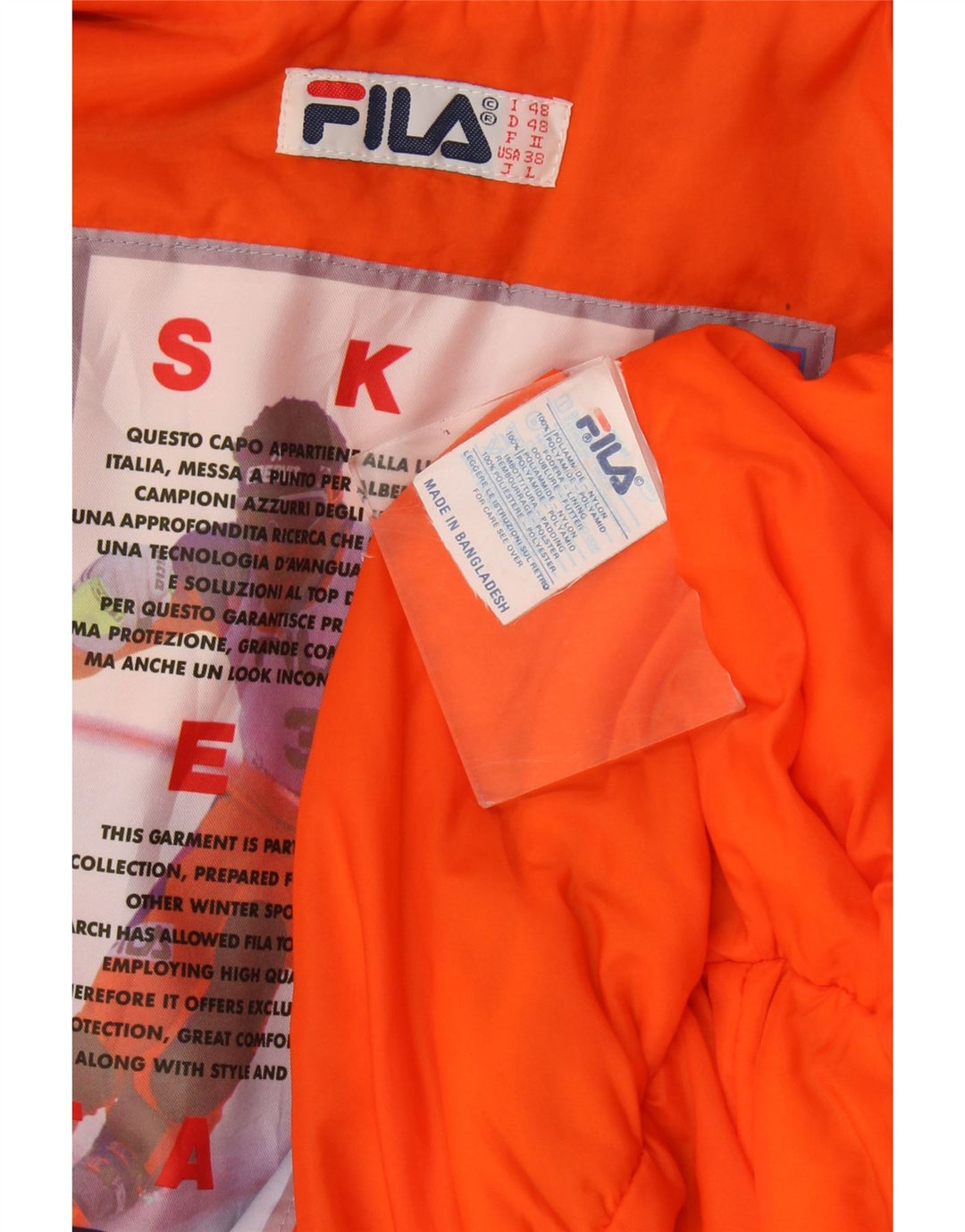Fila Herre Grafisk Ski Jumpsuit IT 48 Medium Turkis Colourblock